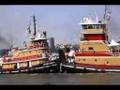 Tugboats Nose to Nose