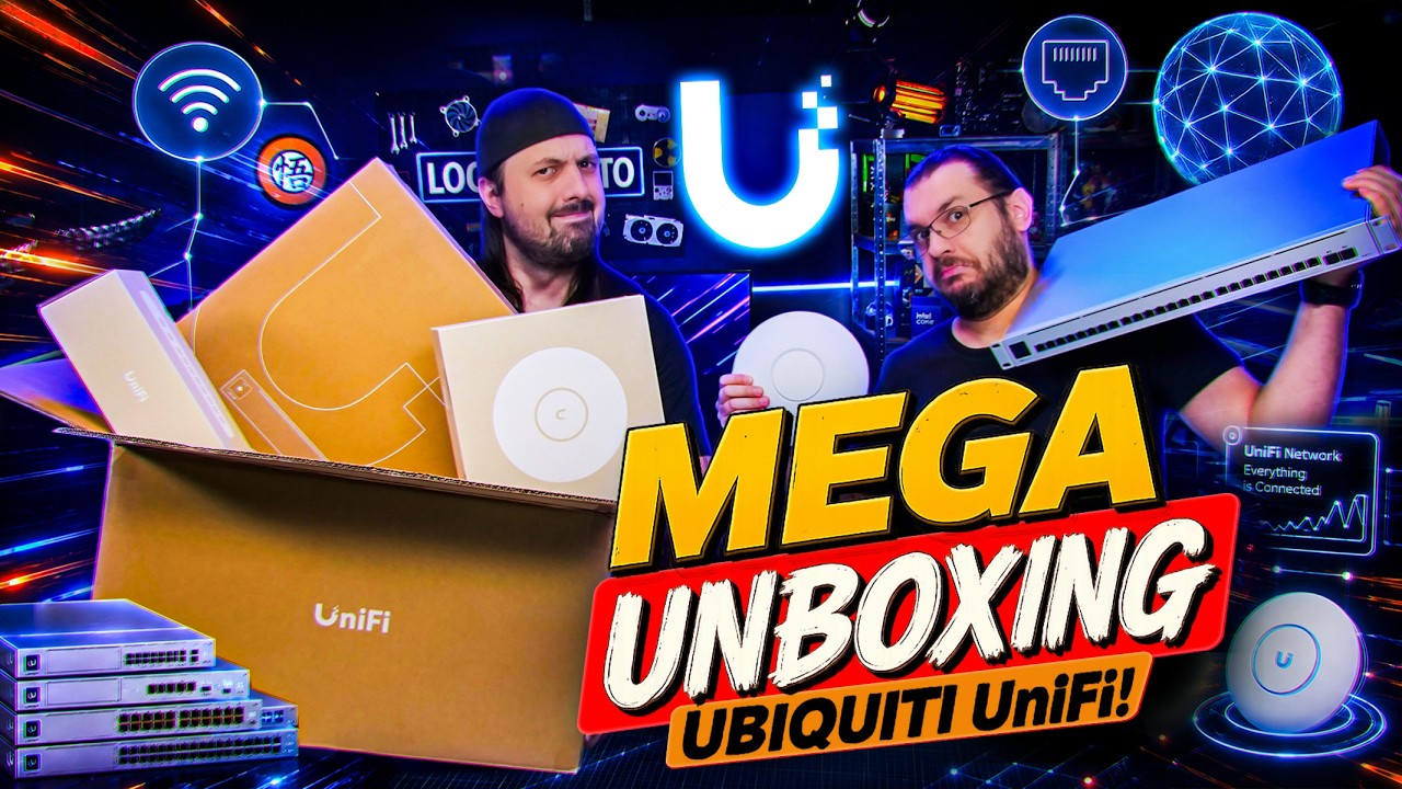 MEGA UNBOXING da UniFi / UBIQUITI! Montando a nossa nova INFRA de REDE: Parte 1