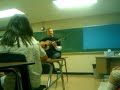 my teacher mr. olind playin my name is jonas by weezer on guitar