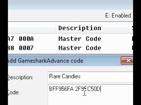 pokemon emerald gameshark cheats for visual boy advance