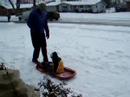 Ewan Sledding #1