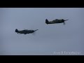 Visit my blog at: fight2flyphoto.blogspot.com Saturday, August 6, 2011 was a historic day in aviation history as the worlds only flying original Focke-Wulf 190 flew in formation with one of only two airworthy Messerschmitt Bf-109 E-3s. The Focke-Wulf 190A-5 features its original BMW motor and was restored to the exact condition it was in during its service in World War Two. This was the first time these two aircraft were in the sky together since WWII. Both of these aircraft belong to Paul Allen's Flying Heritage Collection in Everett, Washington, home of the flying warbirds. Video was shot with Canon VIXIA HG20 To purchase photographs of these amazing aircraft, visit imagekind.com and do a search for the specific aircraft.