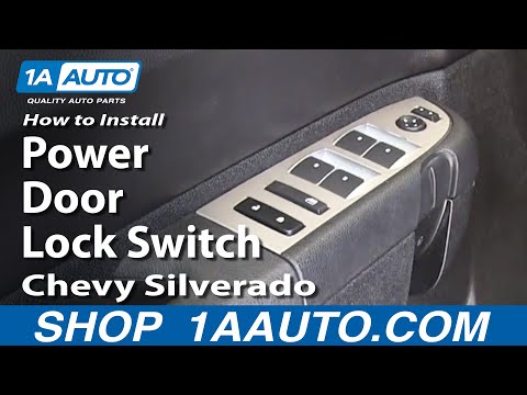 How To Install Replace Power Door Lock Switch 2007-11 Chevy Silverado GMC Sierra