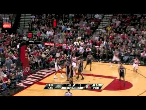 Rudy Fernandez to LaMarus Aldridge’s Alley-Oop against Spurs