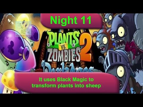 Dark Ages Night 11 Wizard Zombies - Plants vs Zombies 2 Dark Ages Part 2