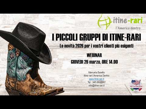 Video 26-3-2026 I piccoli gruppi Itine rari novità 2026 per i viaggiatori più esigenti