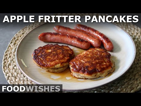 Play this video Easy Apple Fritter Pancakes - Food Wishes