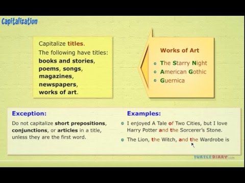 How to Capitalize Titles of Books, Stories, People & More! *COOL* Grammar for Kids
