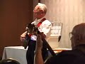 jim robinson (88), tenor banjo and ruth ellen robinson (85), keyboard, lead a reader's jam in robert e. lee, at figa st. louis, 2001