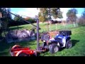 chargeuse à bois treuil électrique 12V pour QUAD VTT ATV log loader