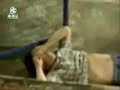 ASIAN KICKED DOWN THE BLEACHERS