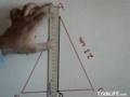 How to locate centroid of the given triangle