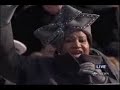 Aretha Franklin sings My Country Tis Of Thee - Inauguration Of Barack Obama, before Obama Speech