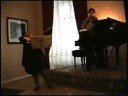 dora schwarzberg, violin alphonse sauer, piano (of horowitz) play a bit from strauss sonata