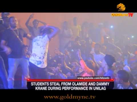 Video: UNILAG Student Steals from Olamide During Performance