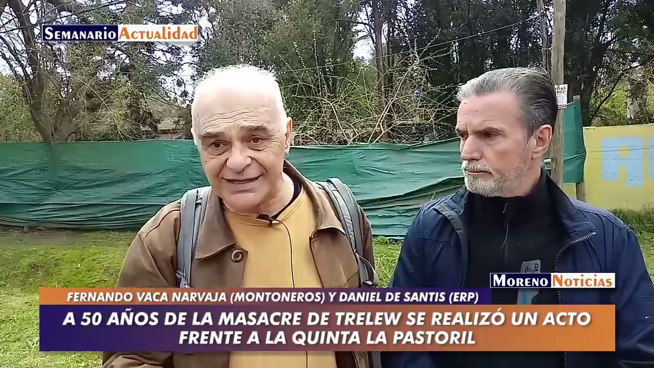 A 50 años de la masacre de Trelew se realizó un acto frente a la quinta ...