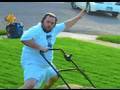 DANCING LAWN MOWER MAN!