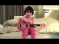 2 year old asian guitar prodigy improvises song stuns audiences