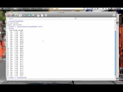 how to isolate data in r