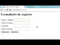 Formulario de registro con php y MySQL - Parte 13