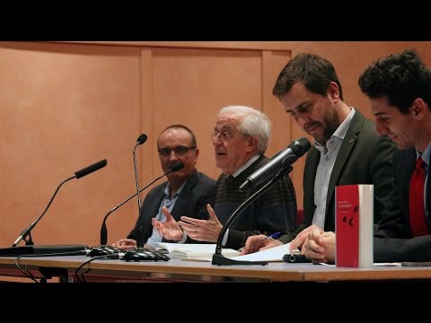 Antoni Comín i Luis López van presentar 'La salut espiritual', de Ramon M. Nogués