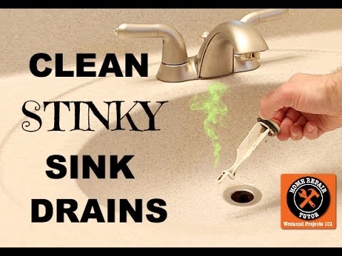 how to clean a smelly sink