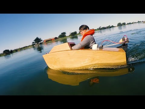 Testing a Laser-Cut Mini Boat!