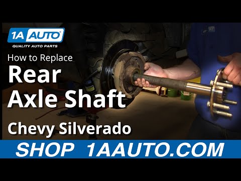 How To install Replace rear Axle 2000-06 Chevy Suburban Silverado GMC Yukon Sierra