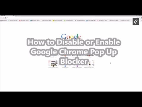 how to i turn off pop up blocker in chrome