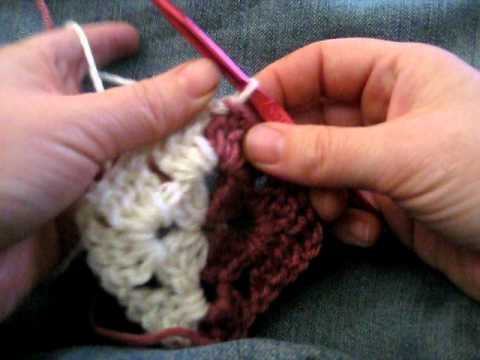 how to fasten off a granny square
