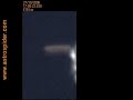 View of the International space station passing over the UK. Shown at approx 8x actual speed, imaged through a Meade 10