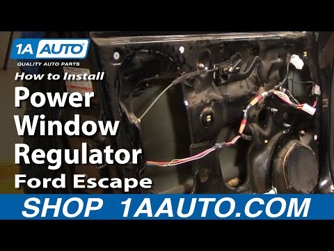 How To Install Replace Front Power Window Regulator Ford Escape Mercury Mariner 01-07 1AAuto.com