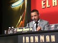 Iron Man press conference Robert Downey Jr y Jon Favreau