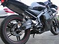 Yamaha TZR Black&Red Yasuni exhaust