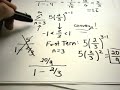 Geometric Series and the Test for Divergence