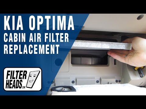 Cabin air filter replacement – Kia Optima