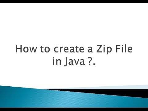 how to create zip file in java