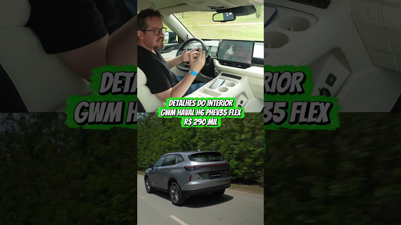 4 Detalhes do painel do novo Haval H6 Flex! 🛑🔋