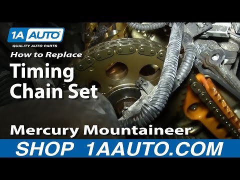 Part 2 How To Install Replace Timing Chain Tensioner and guides 4.6L Ford V8
