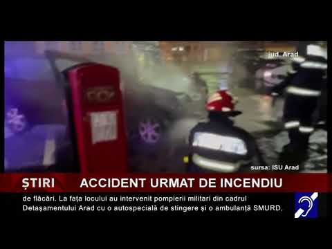 Accident rutier grav, în Arad