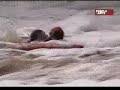 asombroso deportista ahogandose en competencia