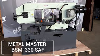 Маятниковый полуавтоматический ленточнопильный станок Metal Master BSM-350 SAF 