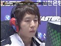 March 17, 2007 Shinhan Masters Tournament Round of 4 - Semifinals - Best of 5 Casy 1:2 Savior - Game 4 Casy needs to win this and the next match to advance or he's going home. Savior is only one game away from going into the finals, and if he advances he will play either Iris or NaDa, both very tough opponenets. Map - Shin Peaks of Baekdu Casy - yellow terran @ 1 Savior - purple zerg @ 7