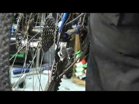 derailleur - This tech tip demonstrates advanced rear derailleur adjustments in order to achieve proper shifting.