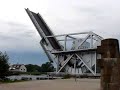 Pegasus Bridge opening.  Normandy, France