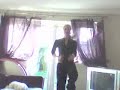 a short workout on a mini trampoline