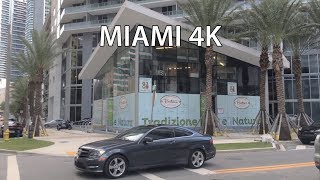 The tour on city streets. Video from Miami Florida USA.