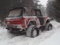Snowbashing at Bunce School Road Snowbashing at Bunce School Road