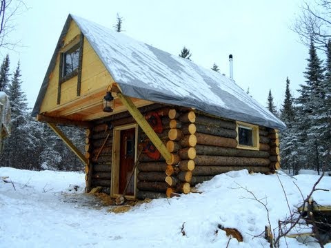cabin - This simple, but cozy bush cabin was constructed in my spare time, and was completed in 8 months. My youth group, and several people from my church were a hu...