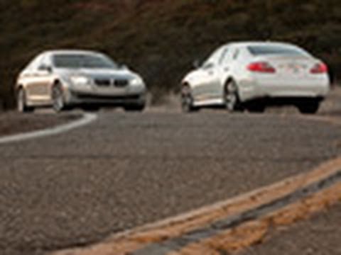 2011 Infiniti M56 vs. 2011 BMW 550i Comparison Test